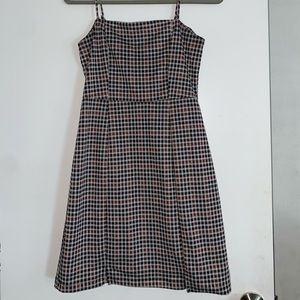 Gray, black, and orange plaid Altar’d State dress. Size Medium worn once